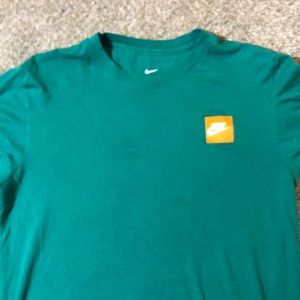 Green Nike Just Do It long sleeve